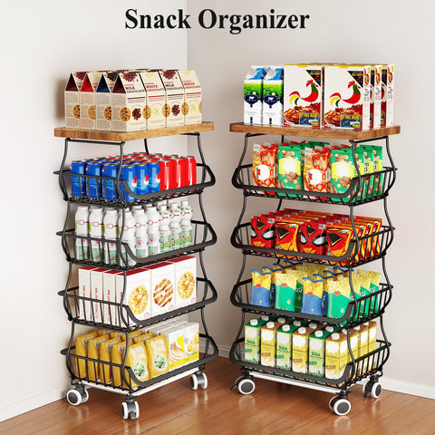 SayZH sturdy metal construction ensures long-lasting kitchen storage