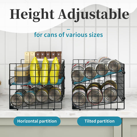 Sbanmao horizontal setup demonstrates additional storage capacity for more cans.