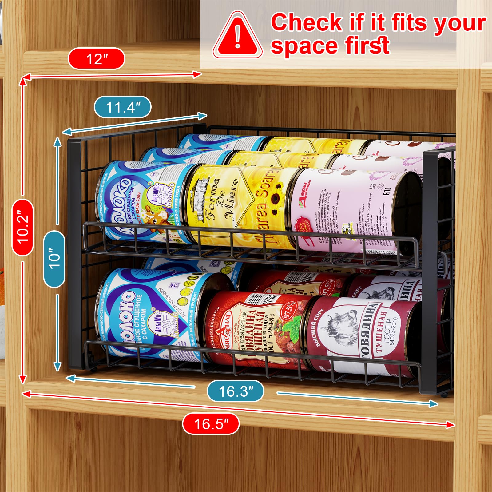 Sbanmao can rack tilt feature enables easy front-can access.