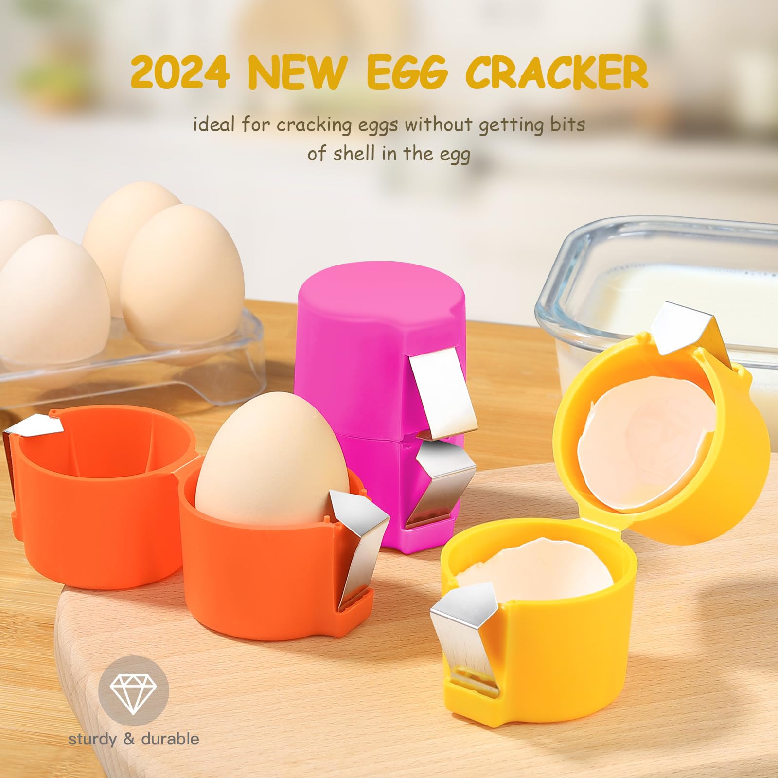 SBMKK egg clip used as egg separator during baking prep.
