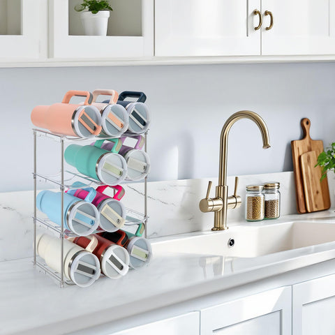 Sbosbo kitchen cabinet storage keeps bottles accessible and reduces clutter.