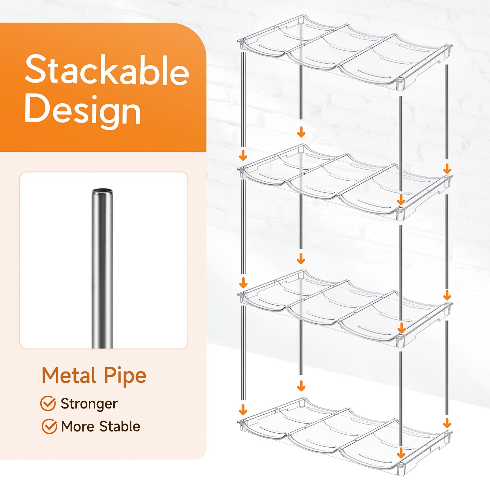 Sbosbo versatile 4-pack holds sports bottles and insulated cups for easy access.