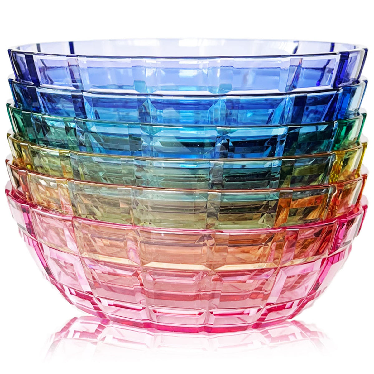 SCANDINOVIA 13oz unbreakable bowls set of 6, sturdy for family meals.