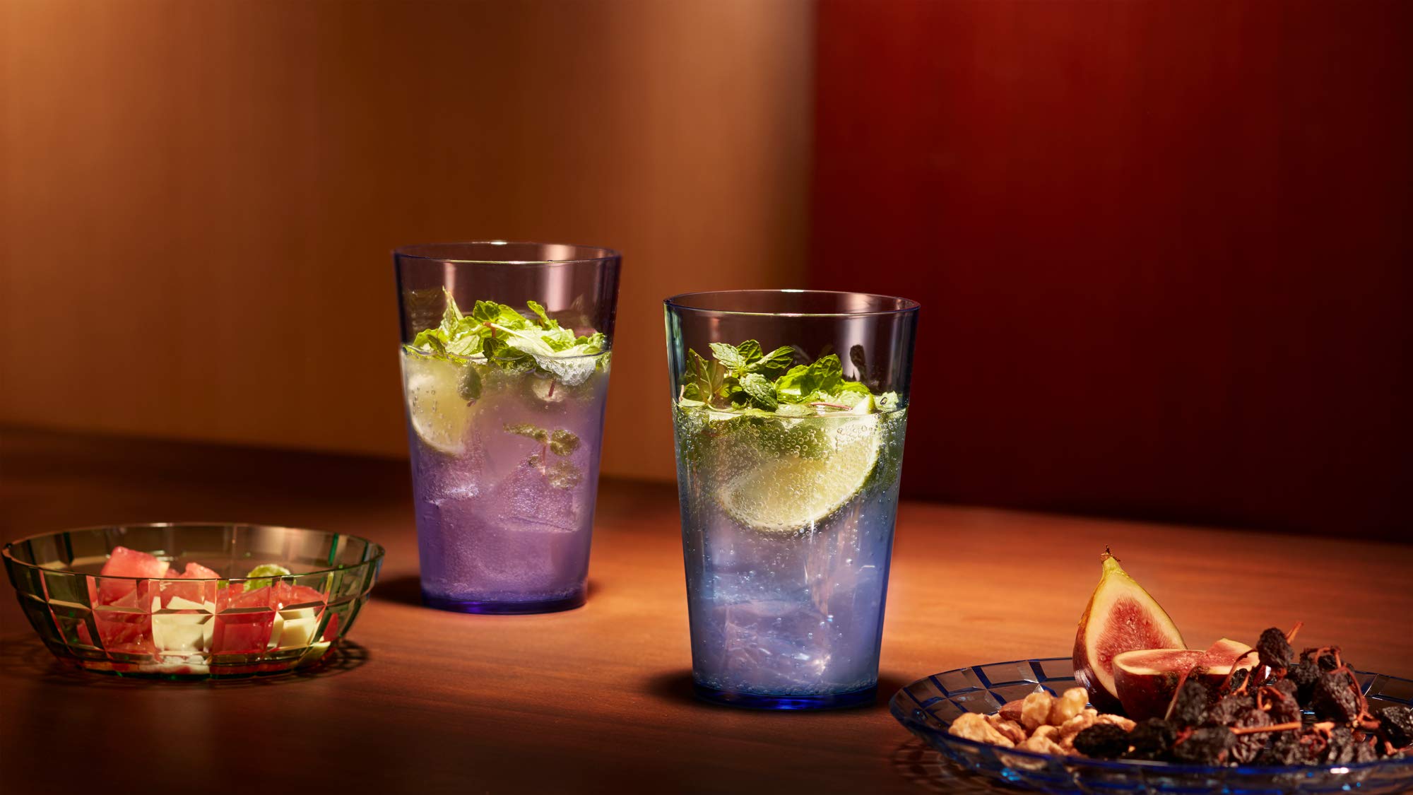 SCANDINOVIA 19oz glasses closeup showing glass-like look and color variety