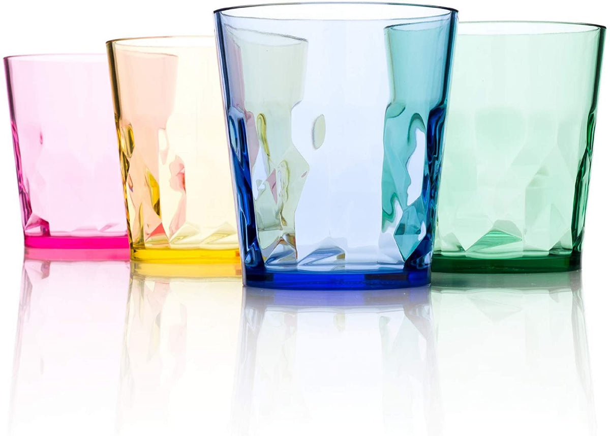SCANDINOVIA 8oz unbreakable juice glasses set4 show durable daily use for family meals