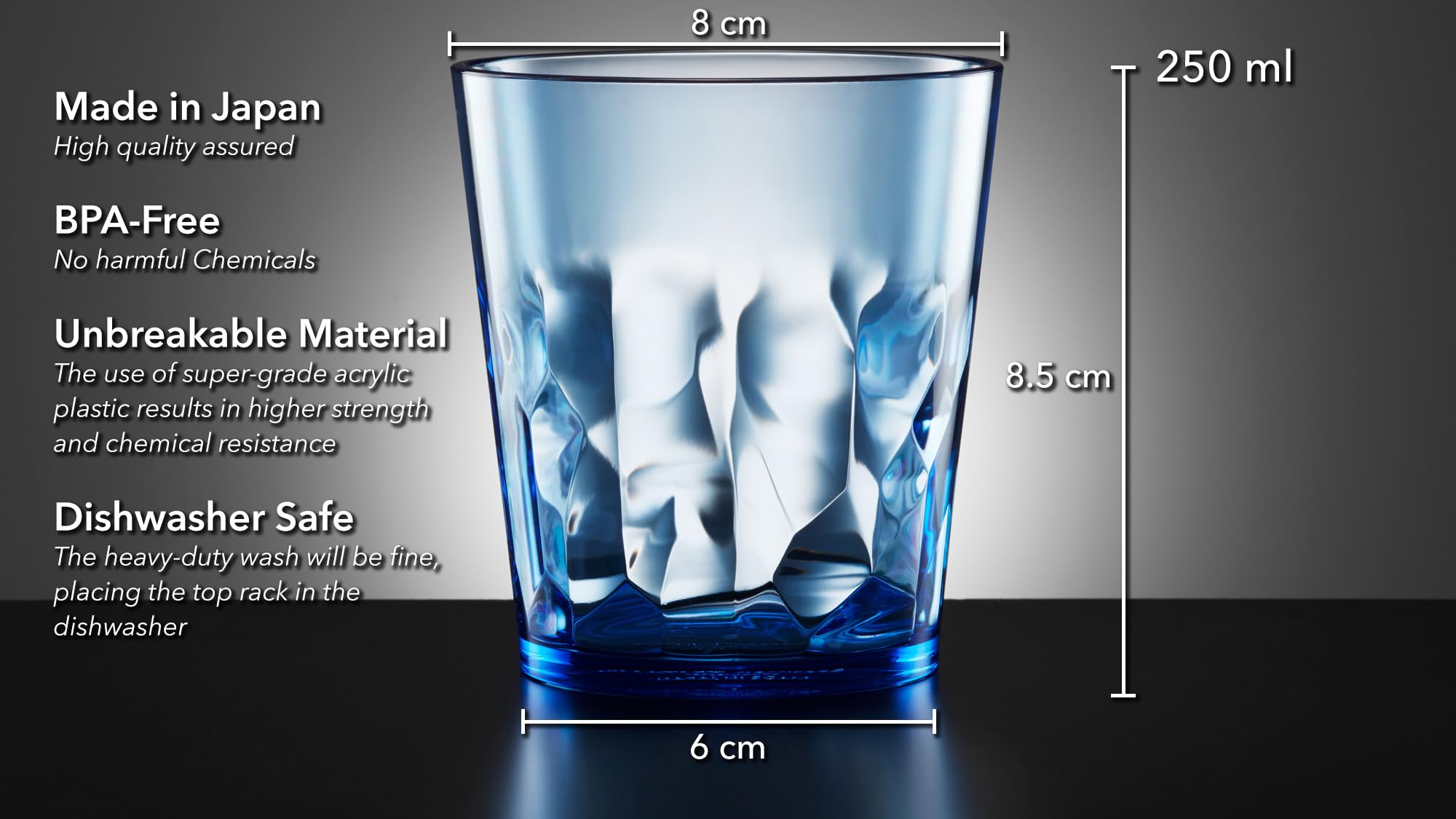 SCANDINOVIA colorful stylish plastic tumblers add vibrant table decor and easy handling