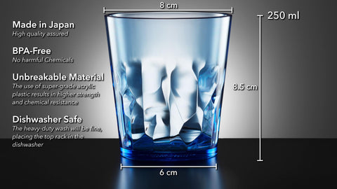 SCANDINOVIA colorful stylish plastic tumblers add vibrant table decor and easy handling
