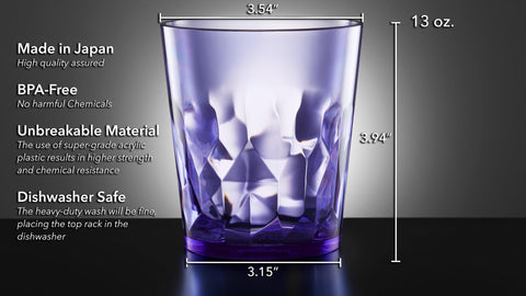 SCANDINOVIA dishwasher safe acrylic cups for easy cleanup and lasting shine.