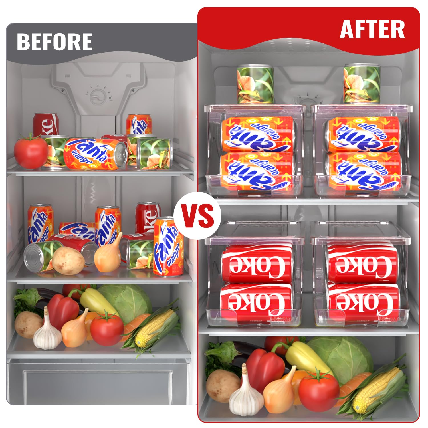SCAVATA freezer organizer bin helps maximize cold storage.
