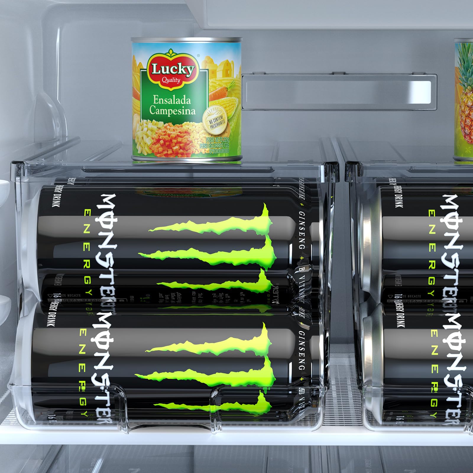 SCAVATA lid doubles as extra storage surface for additional fridge space