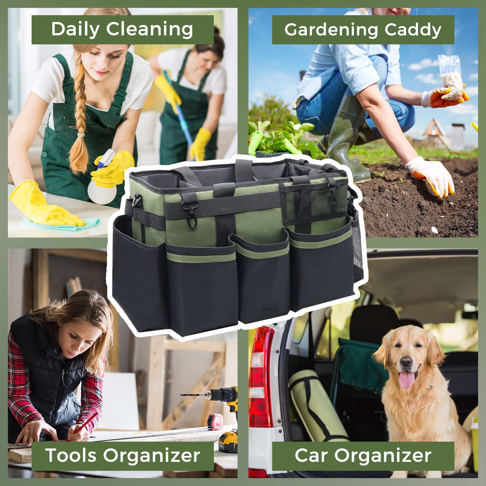 SCAVATA use scenarios showing home and car cleaning versatility.