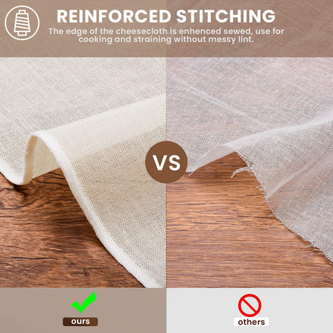 S.CENG multi-purpose cheesecloth suitable for cheese, yogurt, spices, and more.