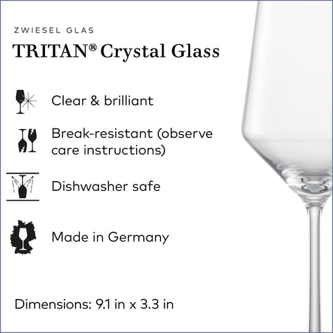 Schott Zwiesel Pure Sauvignon Blanc glass on an elegant table setting