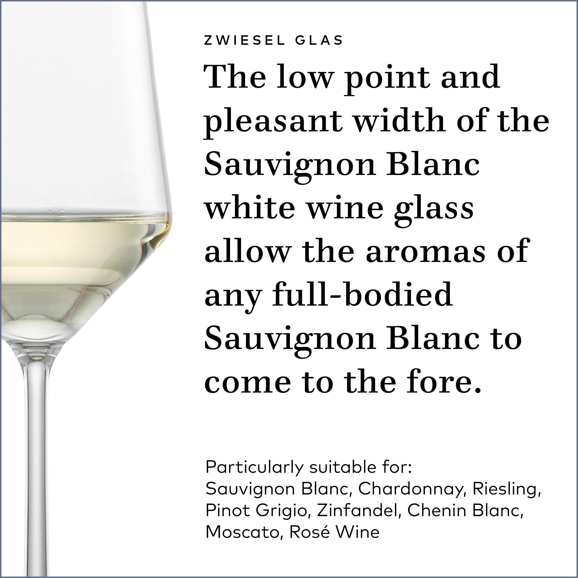 Schott Zwiesel Pure Sauvignon Blanc glass for sharing moments with guests