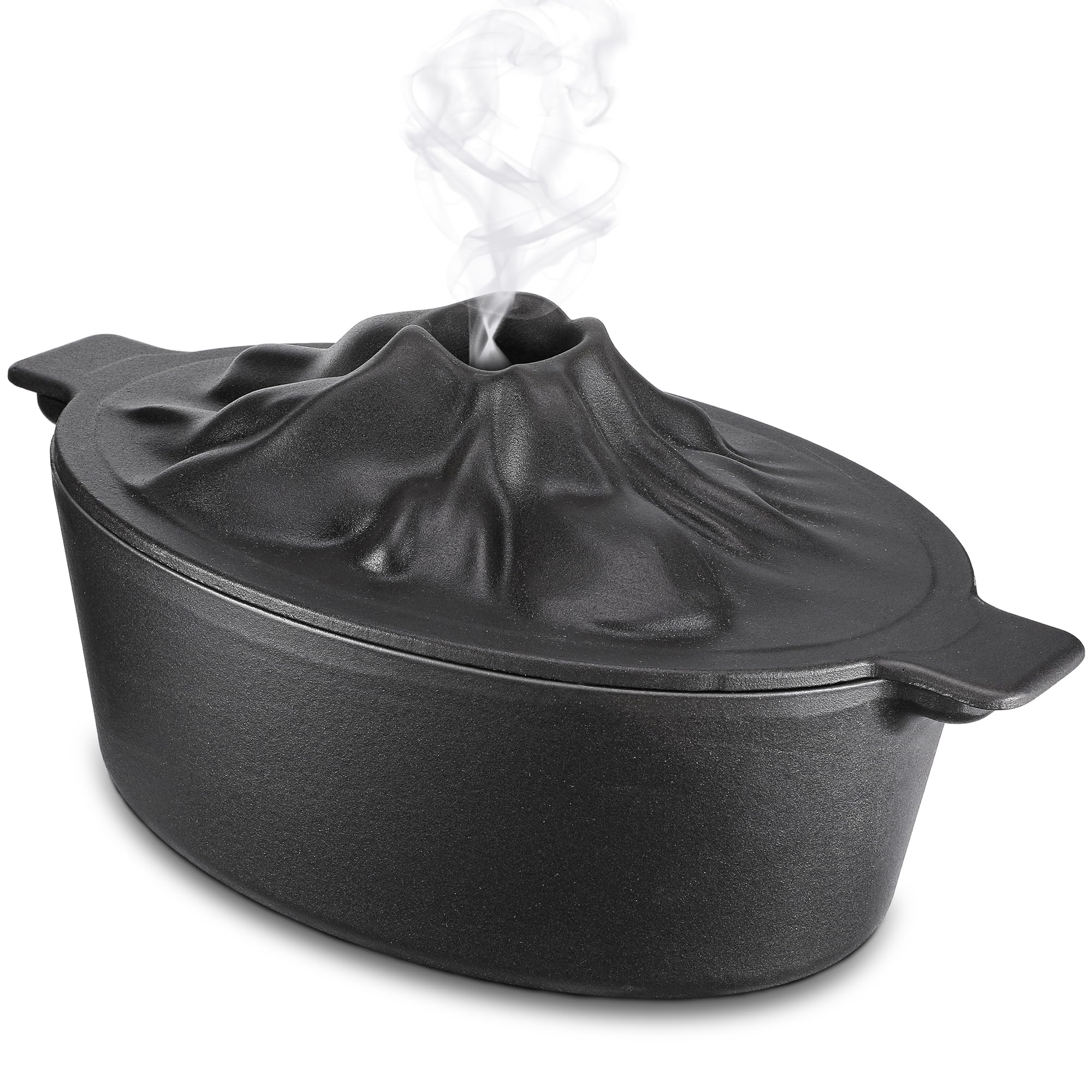 Sckee upgraded wood stove steamer handle close-up for easy handling and refills