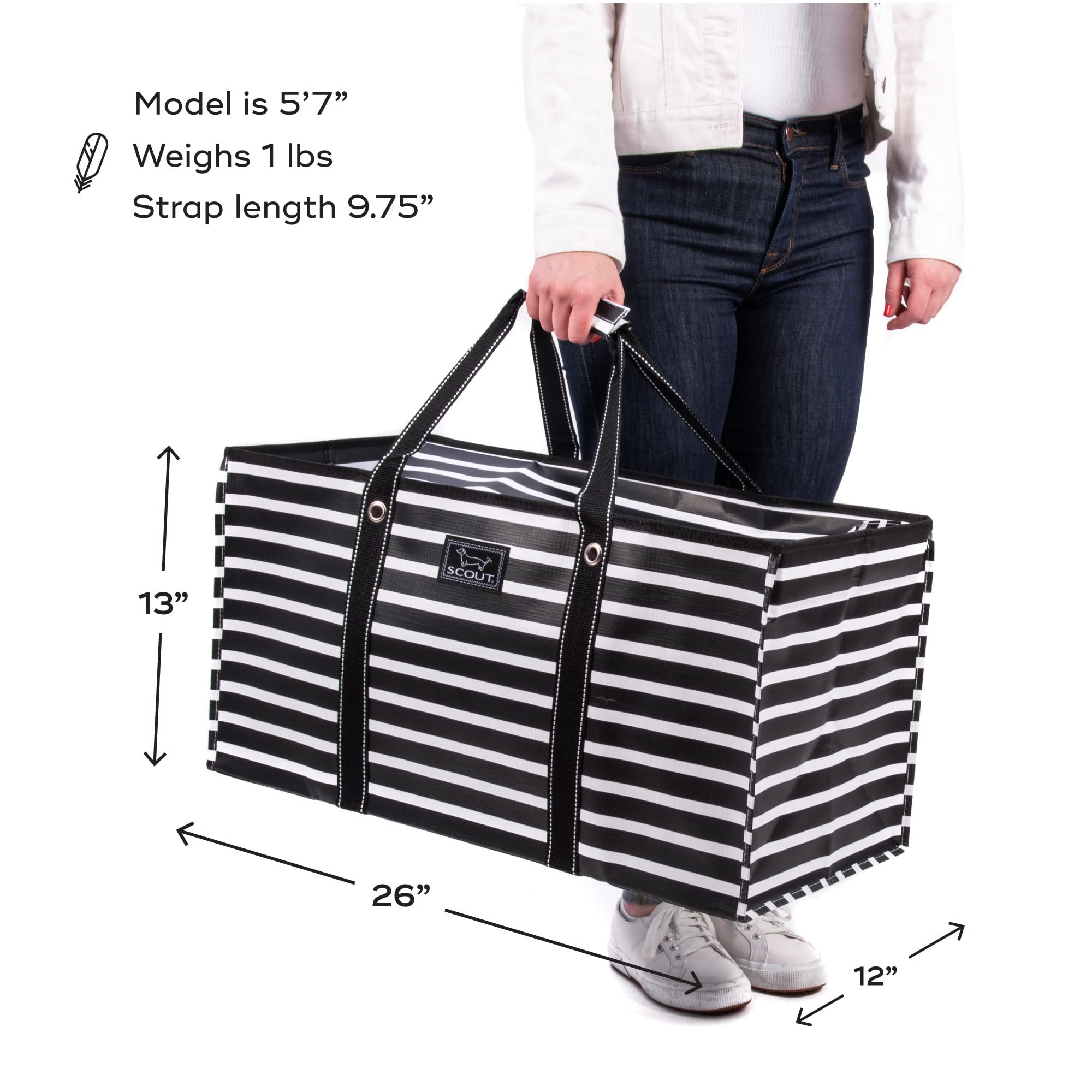 SCOUT Errand Boy collapsible bag folds flat for compact travel storage.