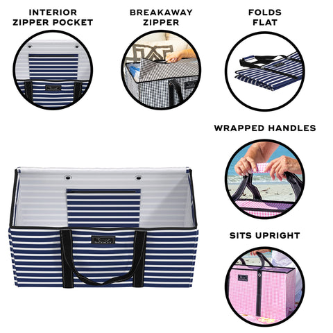 SCOUT Errand Boy tote with breakaway zipper for secure closure during errands.