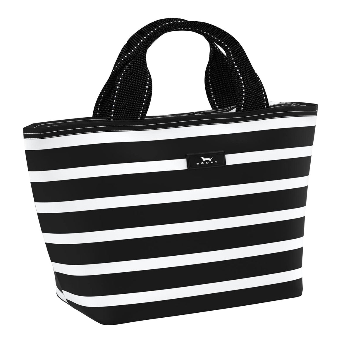 SCOUT Nooner lunch bag side view highlights lightweight portability and durability.