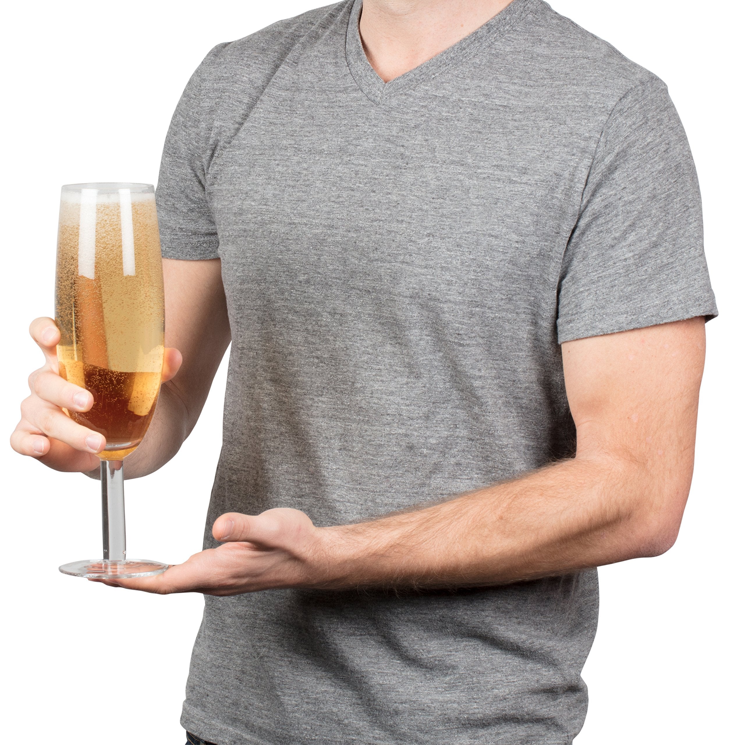 SCS Direct New Year's Eve toast glass suitable for bachelorette or wedding toasts.