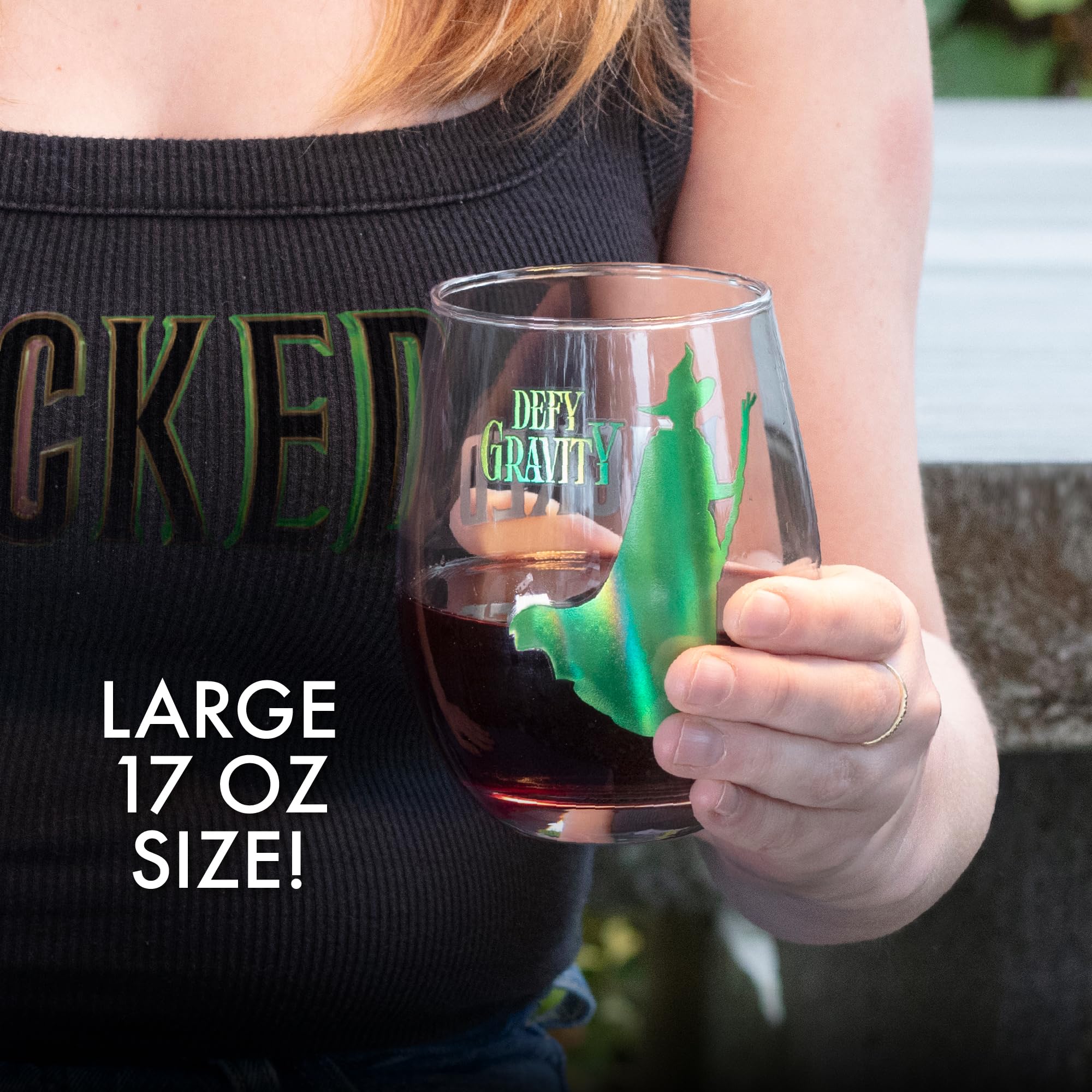 SCS Direct Wicked wine glass with 18 oz capacity, dishwasher-safe (hand wash recommended) for daily use.