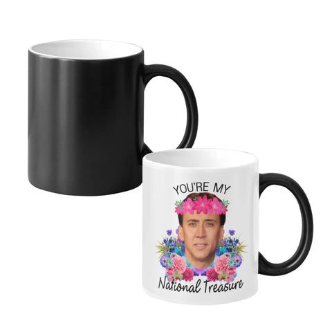 SCSF WECE heat reveal mug shows design when hot.
