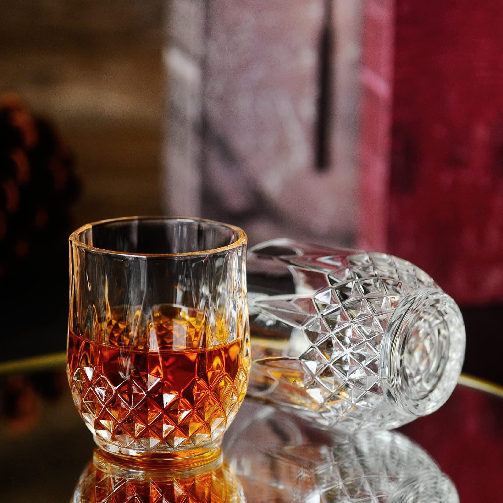 Sdatook clear 3oz shot glass, cute design, perfect for parties.