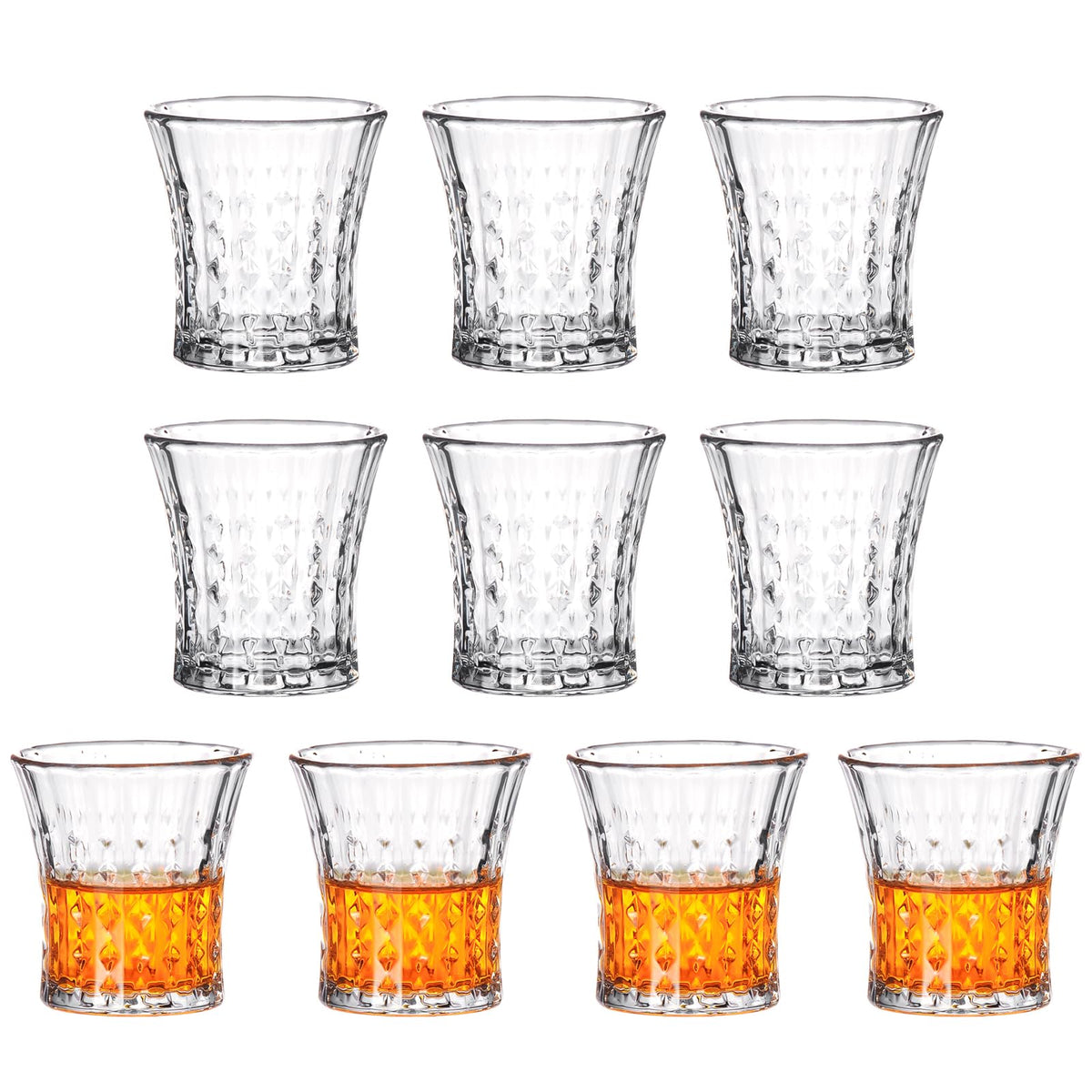Sdatook fancy shot glasses design highlights elegant silhouette for stylish parties