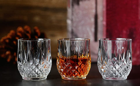 Sdatook 3oz shot glasses with diamond pattern add chic table decor.