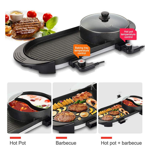 SEAAN dual-temperature control dials for precise cooking at home.