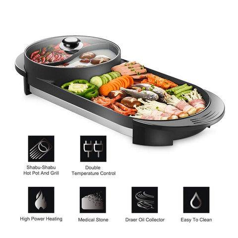 SEAAN one-point-five-quart shabu shabu hot pot capacity supports intimate to larger meals.