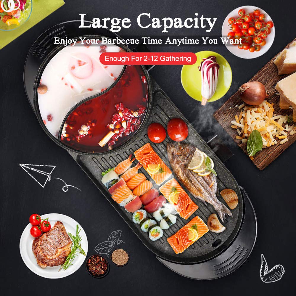 SEAAN safety features with anti-scald handles and tempered glass lid.