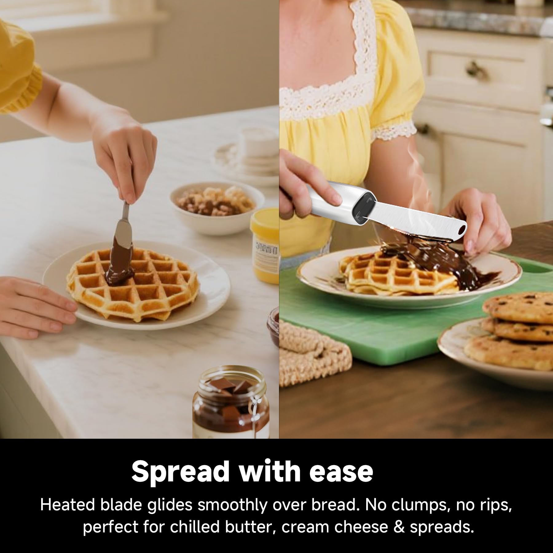 SEAINGO 4-in-1 tool spreads, slices, ribbons and curls with one blade