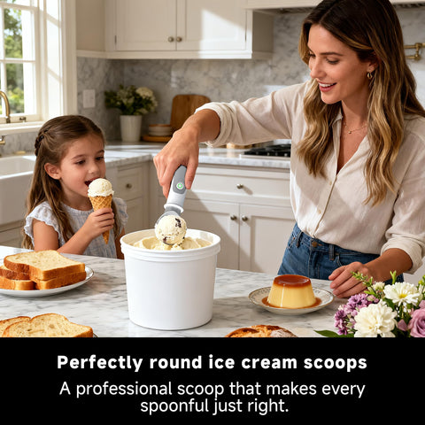 Back handle stand on SEAINGO scoop for stable storage
