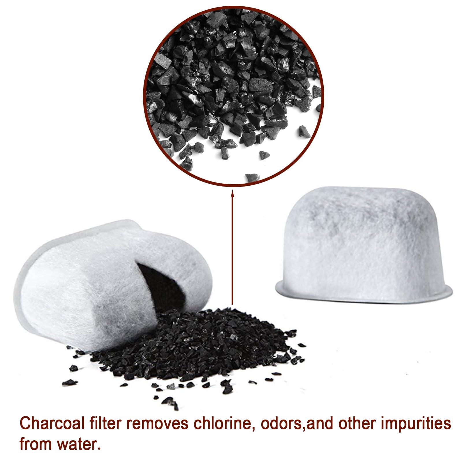 Seamaka BWF100 replacement charcoal filters for Breville machines
