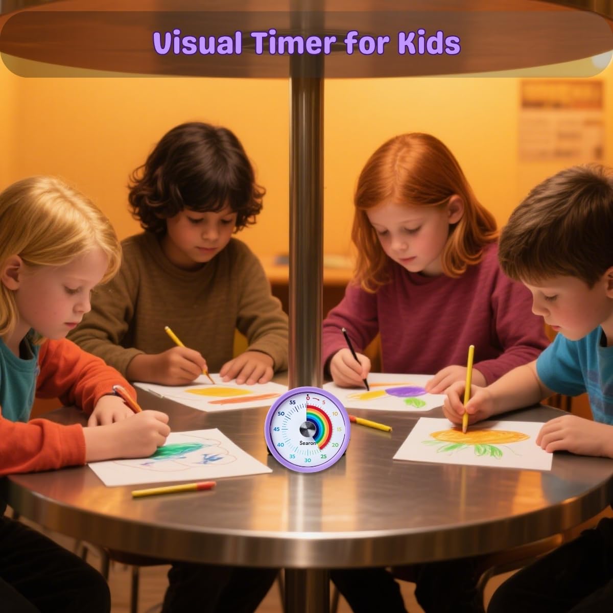Searon classroom timer supports group activities with clear visual timing.