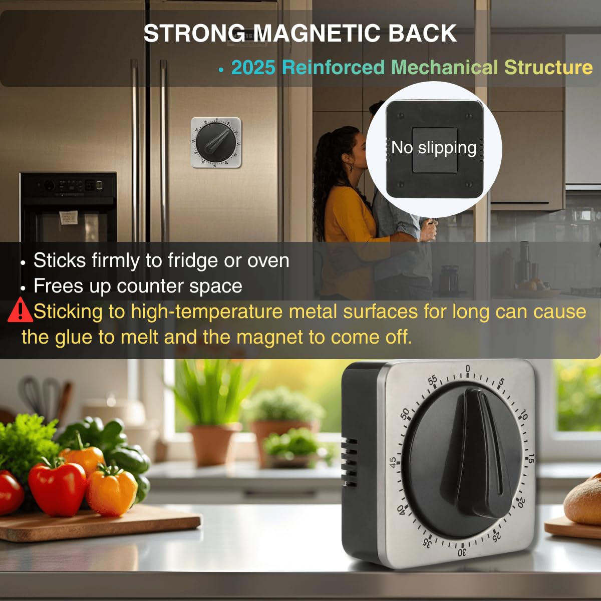 Searon upgraded durable timer 2025 with reinforced spring for long-term use