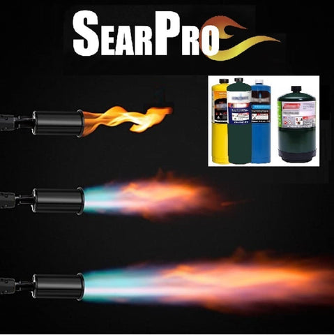 SearPro collaboration badge with Tyler Florence and PBS on packaging