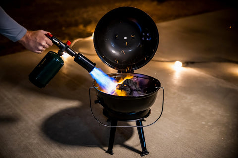 SearPro torch in action for sous vide searing with precise flame control