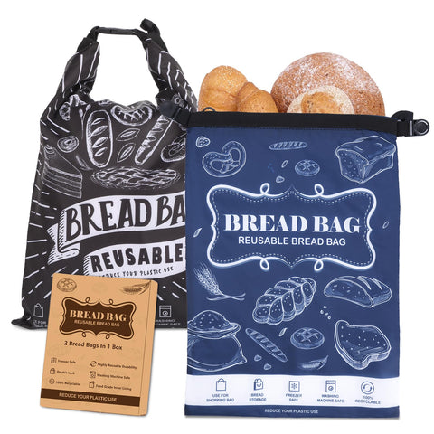 Seaury Kareen 2-pack bread bag keeps loaves fresh and soft