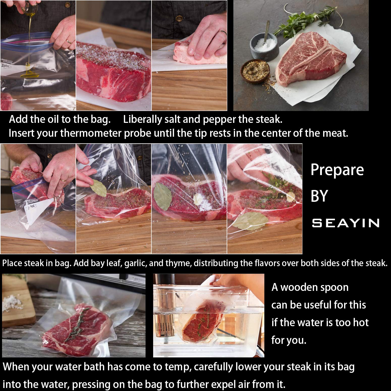 SEAYIN accessories kit simplifies setup for sous vide.