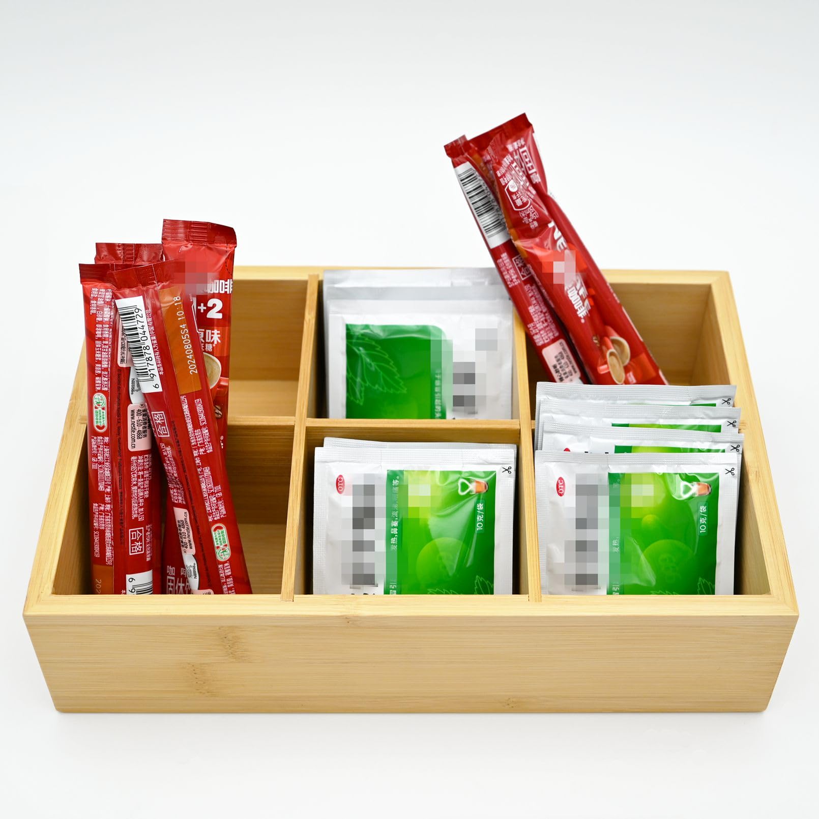 Secai tea bag holder in natural wood finish for versatile kitchen styling
