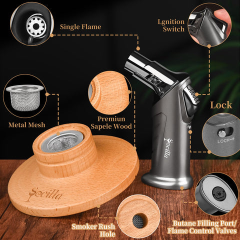 Secilla Cocktail Smoker Kit gift box ideal for whiskey lovers.