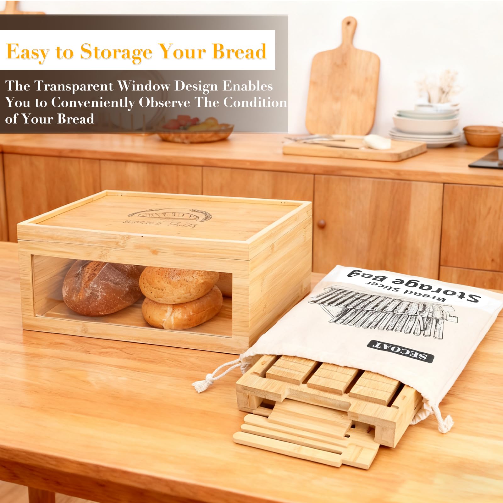 SECOAT fridge-friendly storage box preserves freshness in the fridge.