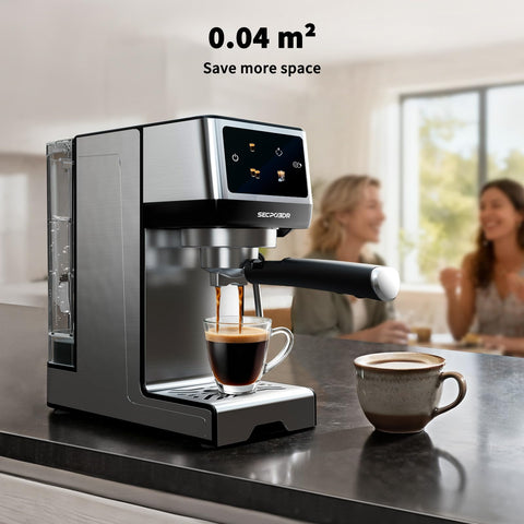 SECPOEDR portafilter and brew group close-up for precise extraction