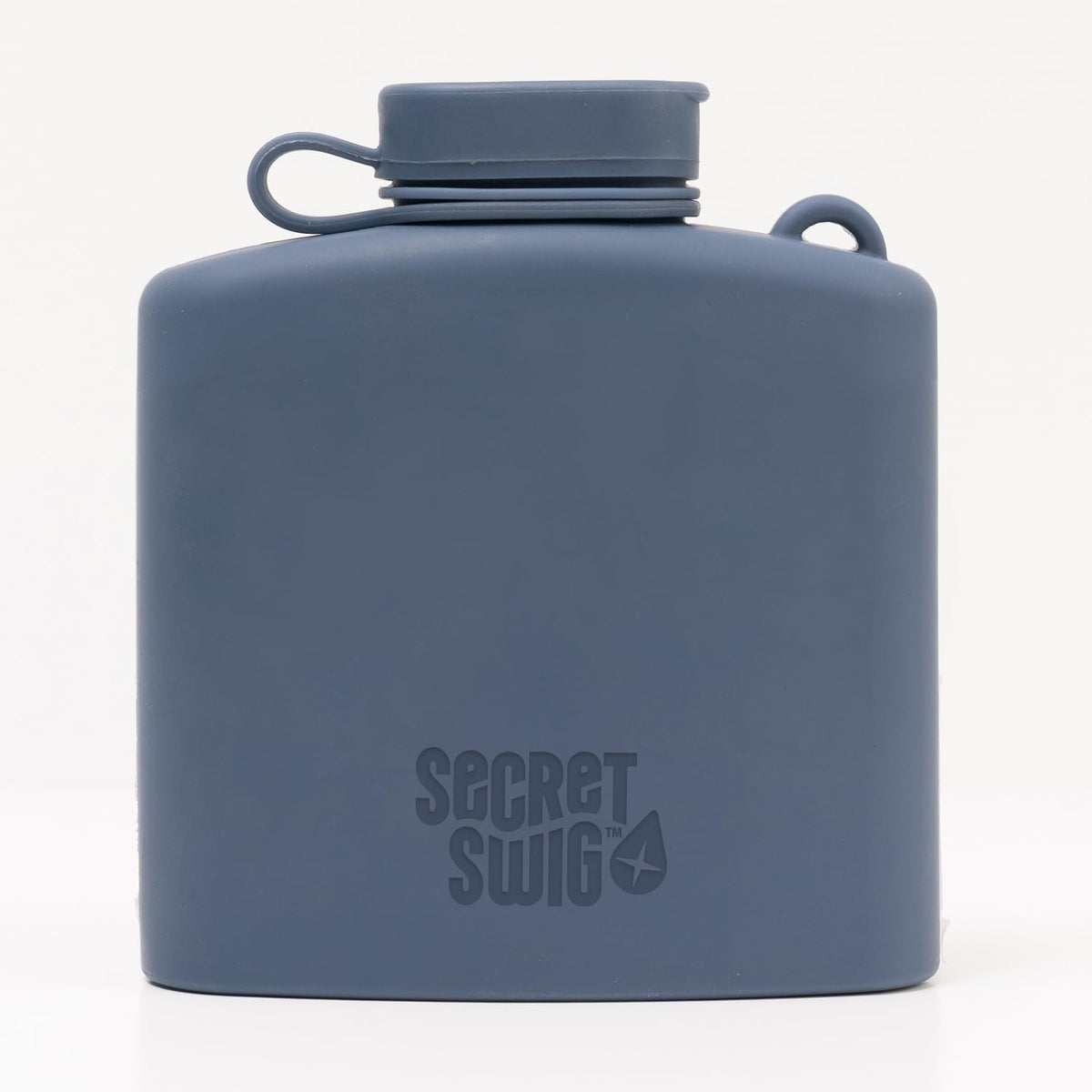 Secret Swig 8oz silicone hip flask with air-vented funnel for spill-free refills.
