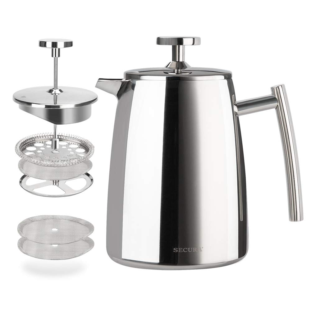 Secura 17oz French Press capacity for a large mug or two servings