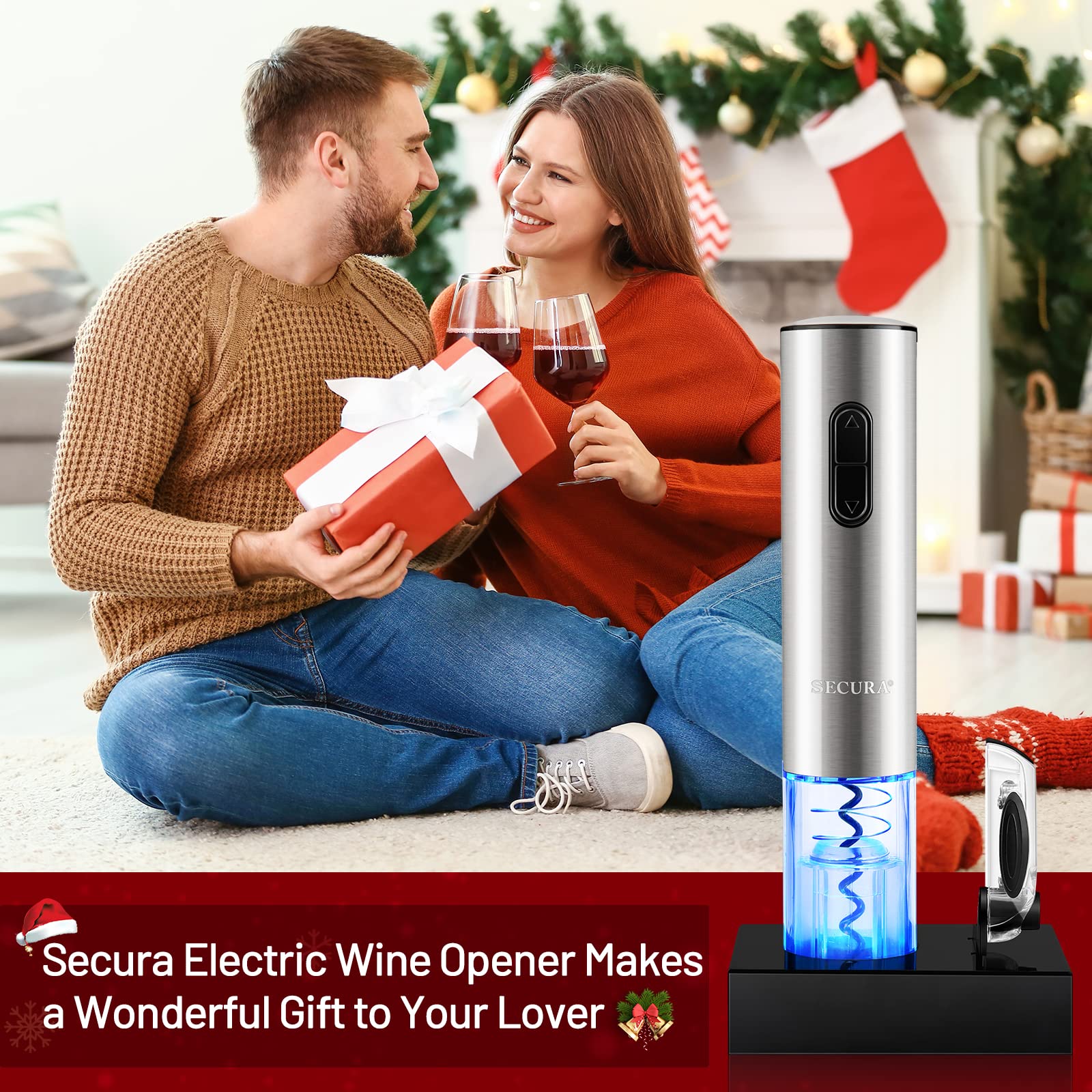 Secura electric wine opener makes a thoughtful gift for gatherings and celebrations