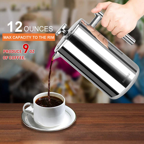 Secura 3-layer filter captures fine grounds for smooth taste