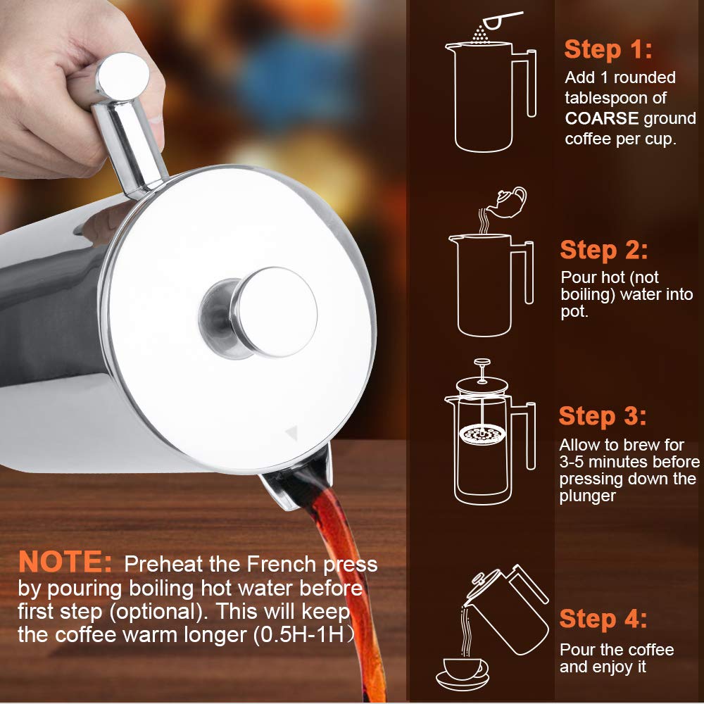 Secura 50oz insulated stainless steel body showcases rugged durability for daily use.