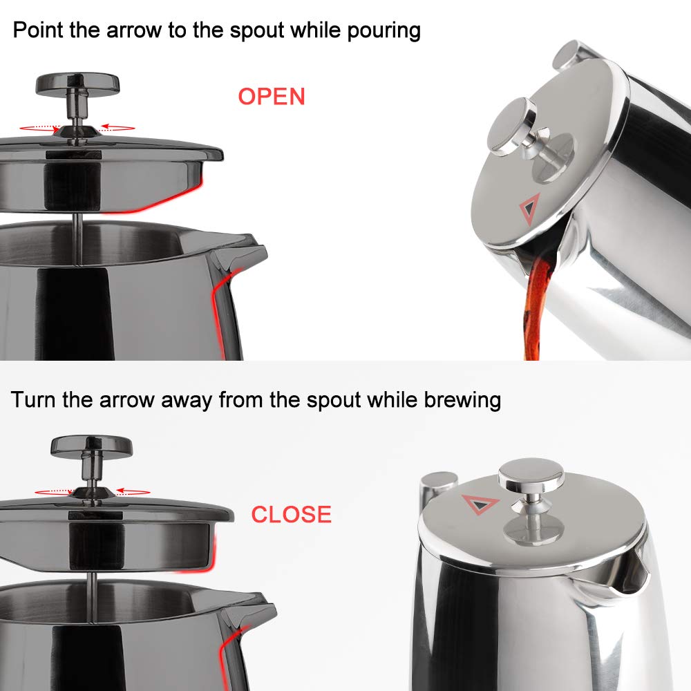 Secura extra screen included for customizable strength and smoother extraction
